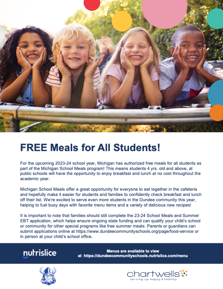 Free Meals For All Students